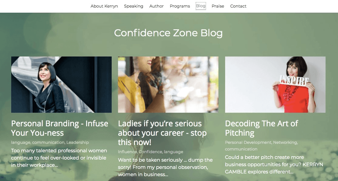 部落格網站範例二 部落格網站範例二